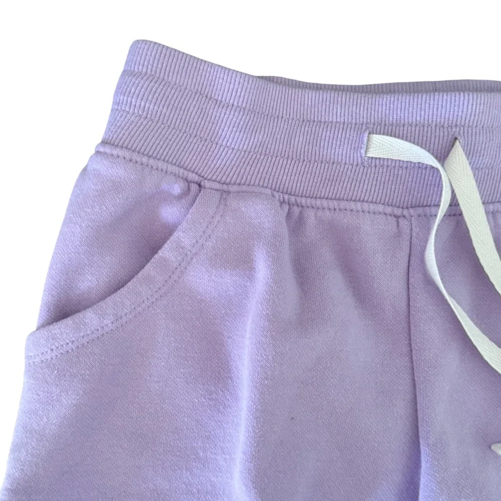 Cat Jack Toddler‎ Girls Lavender Cloth Shorts Drawstring Pockets Size S 6/7